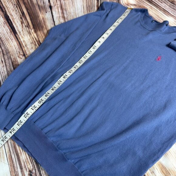 Ralph Lauren Sport Womens Size L?? X Large?? Blue Lightweight Sweater Top - Picture 6 of 9